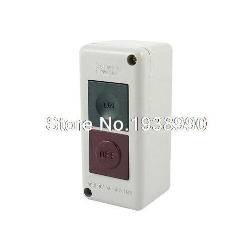 BT-2 250VAC 5A Momentary On/Off Power Push Button Control Switch