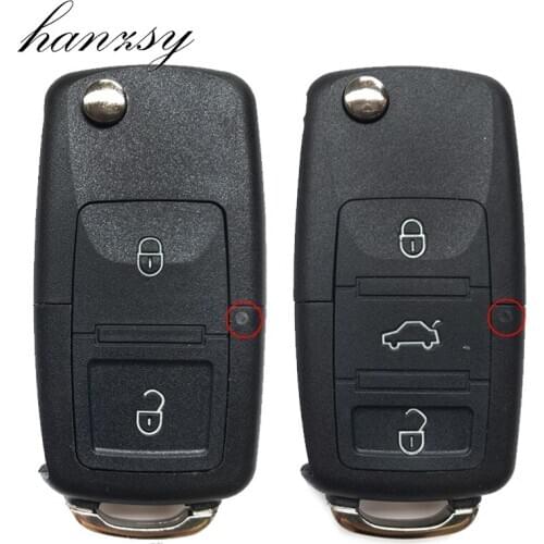 2 3 4 Button Remote Flip Folding key Case shell For VW VOLKSWAGEN Golf 4 5 Seat Skoda polo passat b5 B6 Tiguan Car key Fob cover