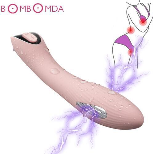 Sex Electro Shock Pulse Dildo Vibrator Sex Products 12 Speed Clitoris Stimulator G-spot Anal Vibrator Adults Sex Toys for Women