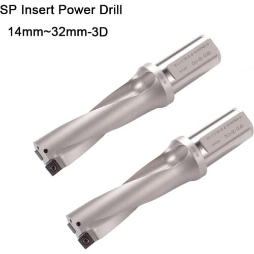 Free delievery ZD03 14mm -32mm SP Drill Type For 3D U Drilling Shallow Hole indexable indexable insert drills