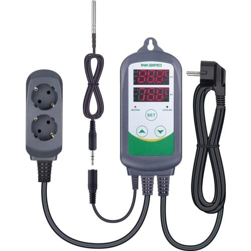 Inkbird ITC-308S Digital Temperature Controller Thermostat Supports Heating&Cooling Device with Removable Stainless Steel Probe