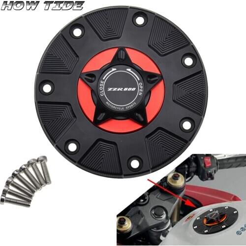 ZZR Gas Fuel Tank Cover for Kawasaki ZZR600 ZZR 600 1993-2004 Motorcycle Accessories CNC Aluminum Oil Cap Motorbike