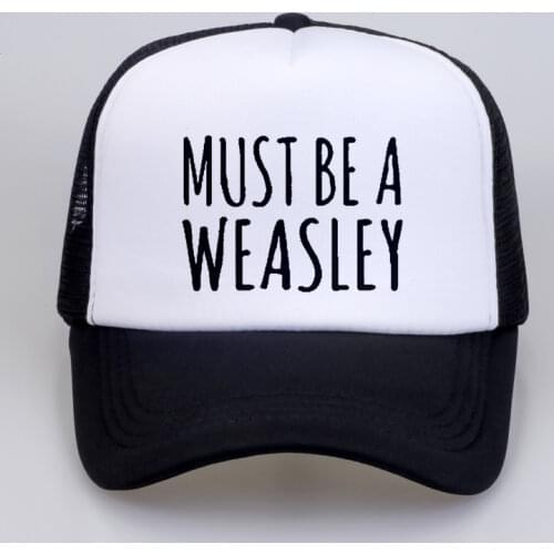 Summer must be a weasley Fashion Baseball Cap Men/Women print letter hats summer Mesh Net Trucker Cap Dad Hat