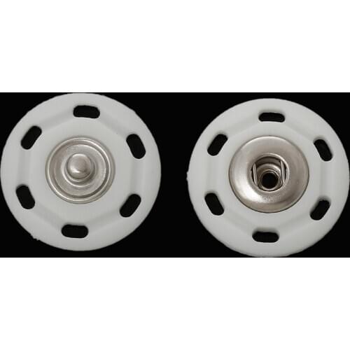 Copper Scrapbooking Round White Drilled 25mm(1")Dia,2 Sets New Handicraft Sewing Class