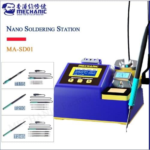 MECHANIC MA-SD01 NANO Lead Free Soldering Station 1S Rapid Heating Welding Platform Kit for T210 T245 T115 Handle Iron Head Tool