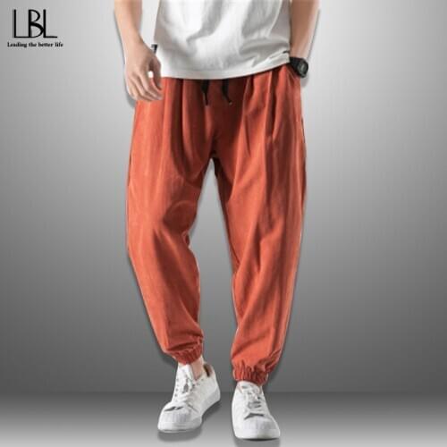 Casual Pants Men Plus Size 3XL Solid Pocket Unisex Couples Mens Hip Hop Simple Harlan Trousers 2021 New Korean Stlye Male Pant