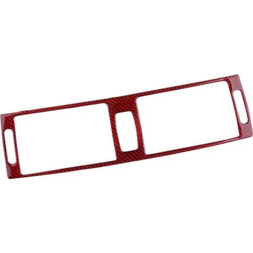 Console Middle Air Conditioning Vent Outlet Cover Trim Red Carbon Fiber Fit for BMW X5 E70 X6 E71 2013 2012 2011 2010 2009 2008