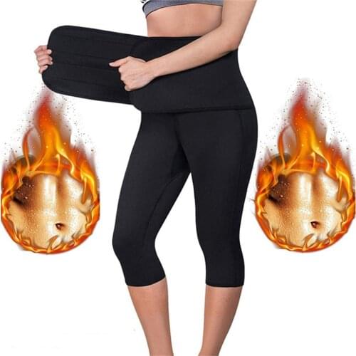 Slimming Neoprene Body Shaping Sauna Sweat Belly Sheath Belt Shapewear Pant Womens Binders And Shapers Waist Trainer Pant