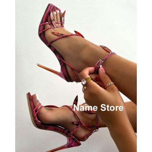 2021 Summer New Womens Sandals Fashion High Heels Square Head Open Toe Outdoor Womens Shoes Plus Size 43