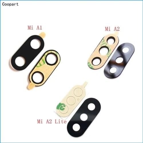 2pcs/lot Coopart New Camera Lens Back Camera Glass Lens for Xiaomi Mi A3/ A3 Lite/ A3 pro MiA3 with sticker top quality
