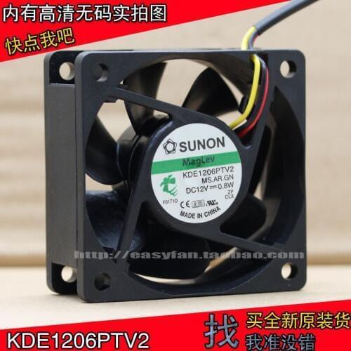 Brand new SUNON KDE1206PTV2 12V 0.8W 6025 6CM cooling fan