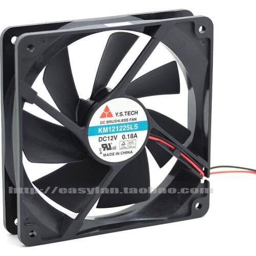 NEW Y.S.TECH KM121225LS 12025 12cm 12V 0.18A cooling fan