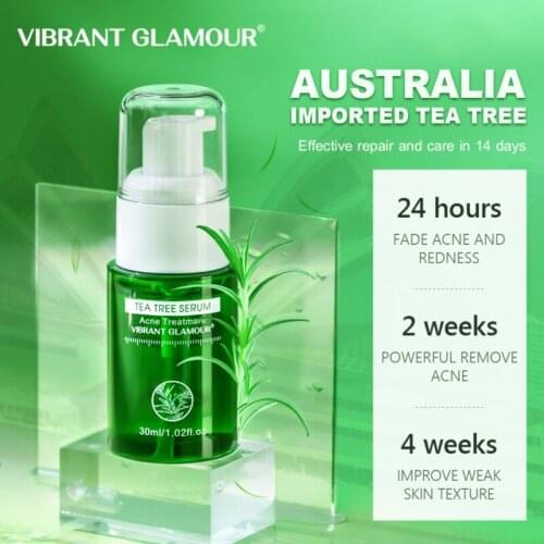 30ml Tea Tree Face Serum Acne Treatment Oil Control Whitening Moisturizing Natural Long Lasting Skin Care TSLM1