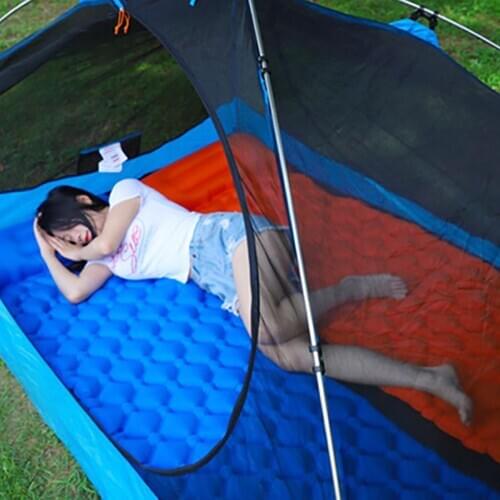 Outdoor Inflatable Air Sleeping Pad Cushion Camping Mat with Pillow Air Mattress Sleeping Sofa Ultralight For Hiking Camping