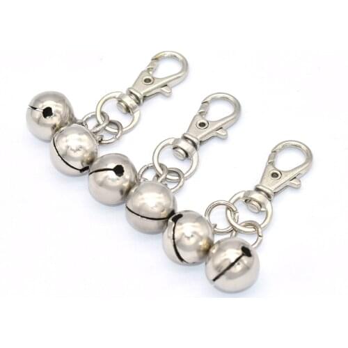 Silver Tiny Jingle Bells Christmas Bells Swivel Clasps Jewelry Design Pet Collar Bell Charms Holiday Bells Bell Decoration