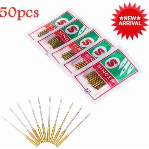 50pcs Mix Size Singer Needles Sewing Needle Domestic Sewing Needle 9 11 14 16 18