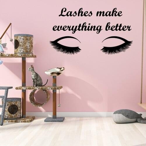 Cute eyelash Wall Sticker Wall Decal Sticker Home Decor For Bedroom Decoration Diy Pvc Home Decoration Accessories