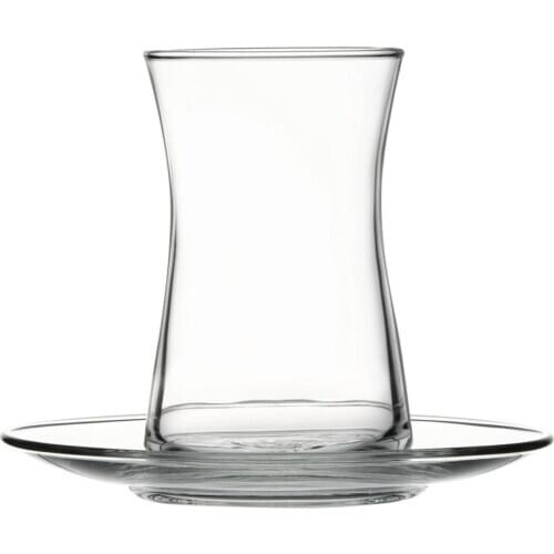 Turkish Tea Glasses (Set of 6) - Heybeli by Pasabahce