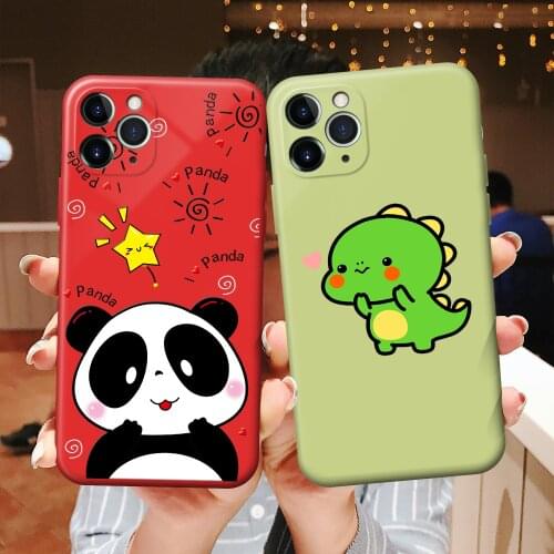 TPU Phone Case For iPhone XR XS Max 7 8 6 6S Plus SE 2020 Panda Cartoon Unicorn Cover For iPhone 12 11 Pro max mini Shell Fundas