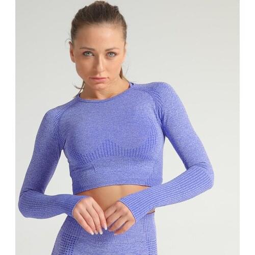 Comfortable Optional Yoga Seamless Sportswear Sports Bra For Women long Sleeve For Ladies Fitness Leggings Gym Sports Yoga Wear