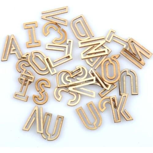 78pcs(3set) 22x15mm hollowed-out letter/alphabet Natural wooden Scrapbooking Carft Handmade Accessories Home Decorations MT1651