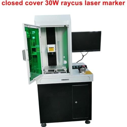 High Speed 30W protect cover Fiber Laser Marking Machine for Metal Non-metal Material