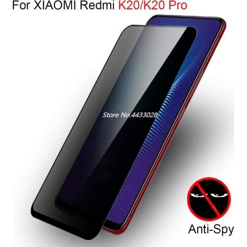 5D Privacy Full Cover Tempered Glass For XIAOMI Redmi K20 Pro Anti Spy Screen Protector For Redmi K20pro Protective Film Glass