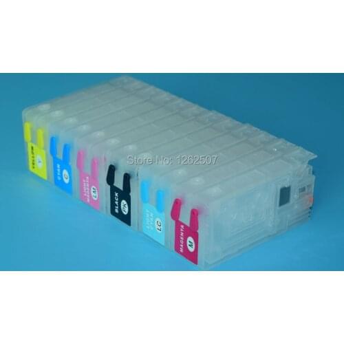 Pp100 Refillable ink cartridge For Epson pp100 printer empty cartridge For Epson PJIC1-PJIC6 without chip