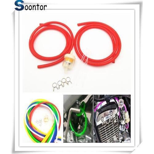 1M 2M Motorcycle motorbike Fuel Hose Oil Tube Filter Pipeline Rubber Line for HONDA CRF450R CRF250X CRF450X CRF230F CRF250R