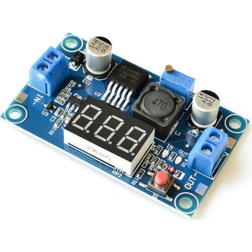 10Pcs LM2596 DC Buck Step Down Power Converter Module DC/DC 4.0~40V to 1.25-37V 2A Adjustable Voltage Regulator With LED