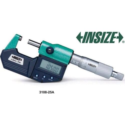 3108-25A INSIZE IP54 Range 25mm metric digital outside micrometer CNC measuring tools