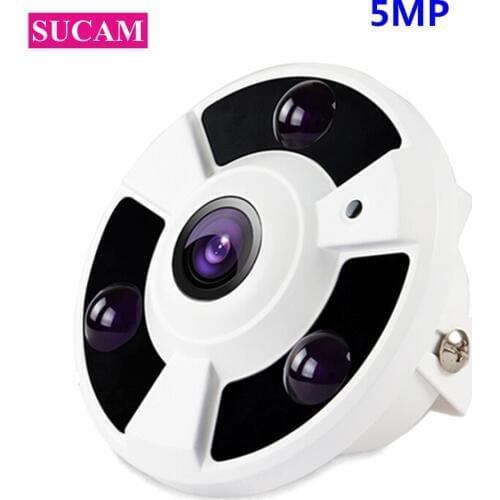 5MP Fisheye AHD Surveillance CCTV Camera 1.7mm Fish Eye Lens 4 IN 1AHD/TVI/CVI/CVBS Analog Video Camera with OSD Cable