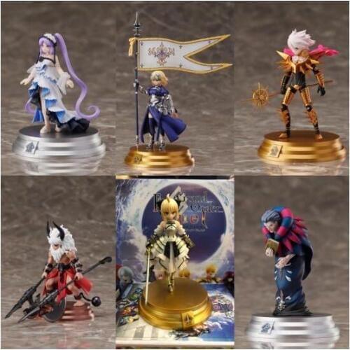 6pcs/set Japanese Anime Fate FGO Second Bomb 6 Jude Saber Seba Box Egg Doll Hand 1/6 scale pvc figure action model toy doll new