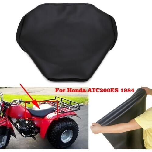 ATV Accessories Seat Cover Protector Black Waterproof Wear-Resistant For Honda Big Red ATC200ES ATC200 ES 1984
