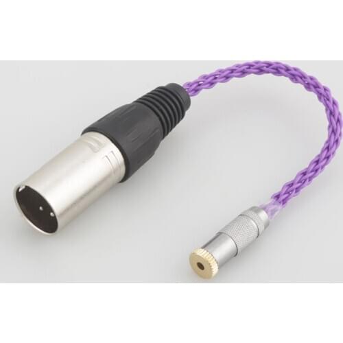 Audio HIFI 4pin XLR Balanced Male to 2.5mm TRRS Balanced Female Audio Adapter Cable 2.5mm TRRS to XLR Balanced Cable Connector