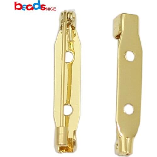 Beadsnice Brass Brooch Pin Back for DIY Jewelry Making Brooch Findings Accessories ID39756