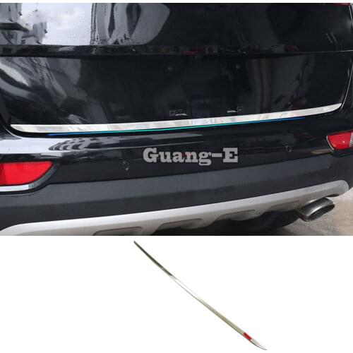 For Kia Kx5 Sportage 2016 2017 2018 Car Styling Cover Stainless Steel Rear Tail Door Bottom Tailgate Trunk Lid Tail Gate Trim