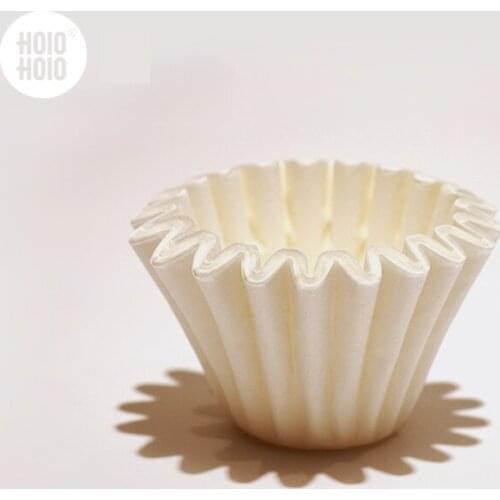 HOLOHOLO Wave Coffee Paper Filter #155 Coffee Filter Paper 40 Sheets Compatible With 1-2 Cup Wave Coffee Dripper Filter Cup