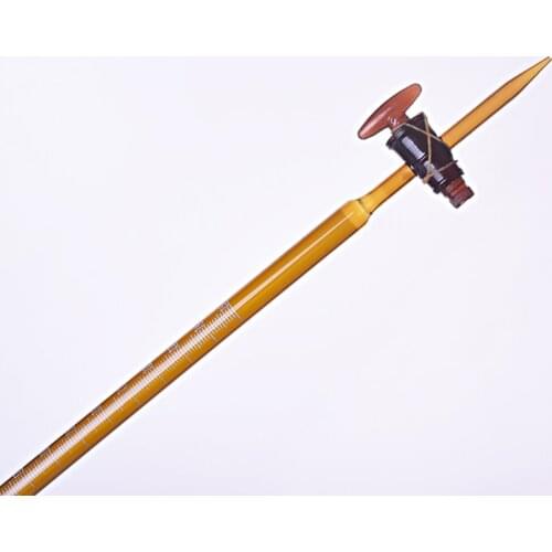 3pcs Brown Acid burette,Capacity 25ml/50ml/100ml,With Glass valve switch