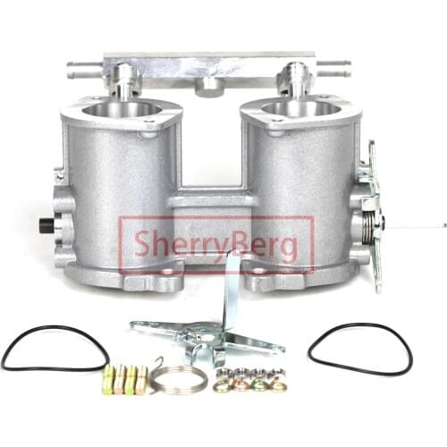 SherryBerg 40MM 40IDF TBS Throttle Bodies For Jenvey IDF Style Carb 84mm Height TFP40I 40mm Rep. Weber & Dellorto W Fuel Rail