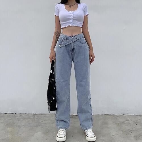 Lusofie Womens Boyfriend Jeans