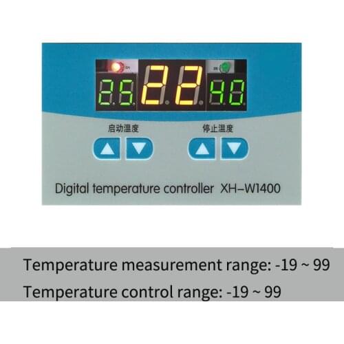 XH-W1400 Digital Thermostat Embedded Case Digital Display Temperature Controller Temperature Control Board Three Display -19-99