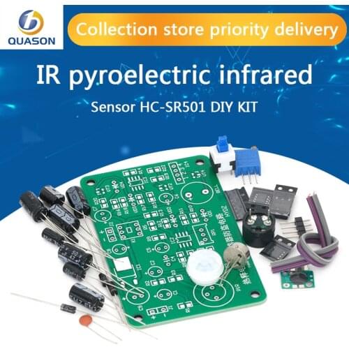 Human body sensing IR pyroelectric infrared sensor anti-theft alarm electronic kit students electronic principle study HC-SR501