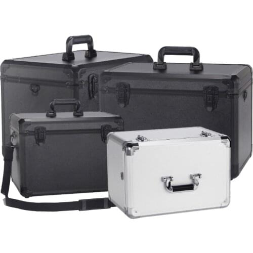 Portable Aluminum Tool Box Safety Equipment Toolbox Instrument Case Storage Suitcase Impact Resistant Case With Pre-cut Sponge