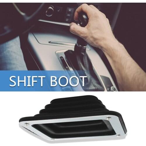 Rubber Shifter Boot Gaitor Classic Colors Simple Enduring with Chrome Plate 5 5/8 x 6 3/4 Manual Automatic 350