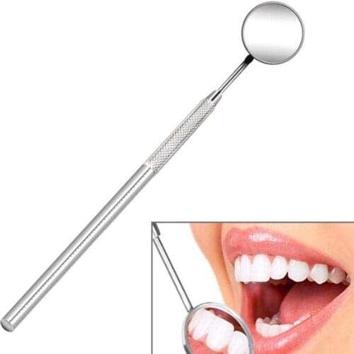Detachable Stainless Steel Dental Inspection Mini Mouth Mirror Teeth Cleaning Tools Non-Skid Handle Dentist Oral Instrument