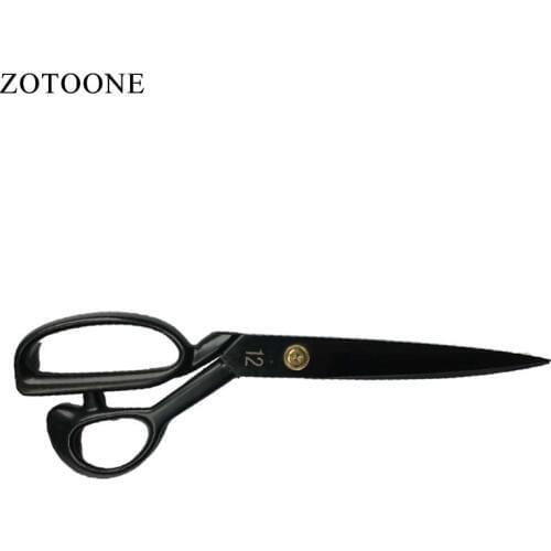 ZOTOONE Sewing Accessories Tools 12" Black Vintage Makas Steel Tailor Scissors Antique Craft Embroidery Trimming Scissors C