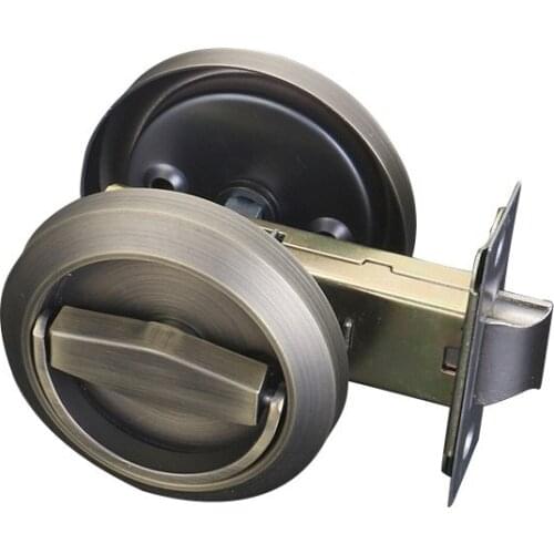 Hidden Door Locks Stainless Steel Handle Recessed Cabinet Invisible Pull Mechanical Outdoor Lock For Fire Proof Hardware