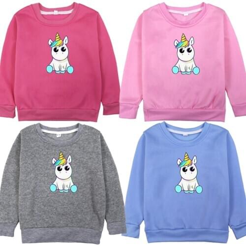 Cute Unicorn Hooded Hoodie Toddler Baby Casual Sportswear Sweatshirt Coats Tops Kawaii 2019 Christmas Gift Street Pullover