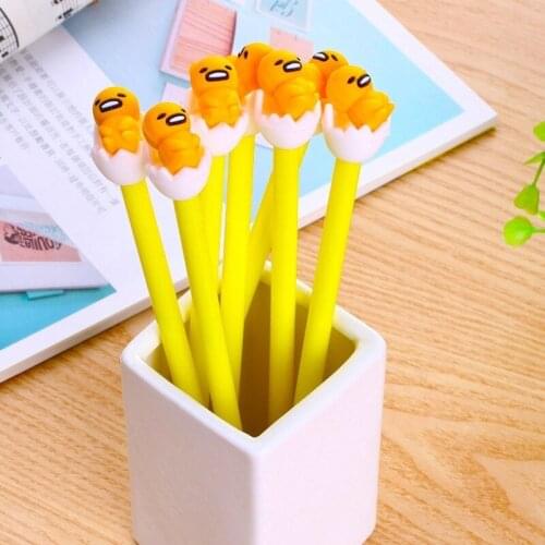 1Pcs Lazy Egg Gel Pen Stationery School Office Supply Cute Kawaii Creative Cartoon Sweet Pretty Lovely Anime Gel Pen